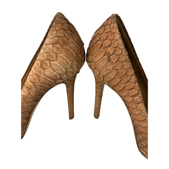 Salvatore Ferragamo Python Vara Bow Platform Pumps Size 6.5 - Picture 6 of 9